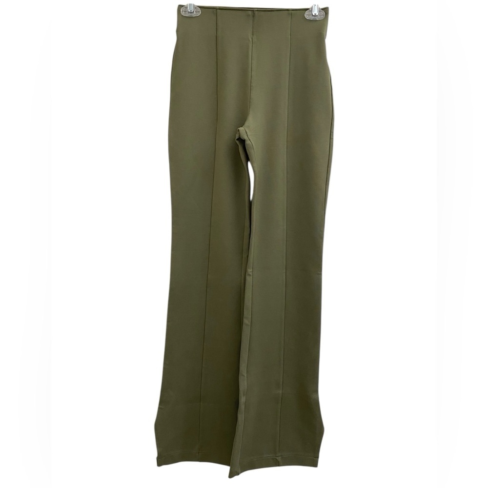 Abercrombie & Fitch Green Wide Leg Casual Pants - Picture 1 of 11